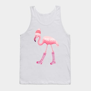 Funny Flamingo Winter Fashion Tank Top